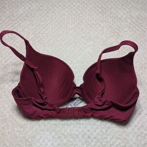 Victoria's Secret Body By Victoria Perfect Shape Bra Burgundy 34C Underwire